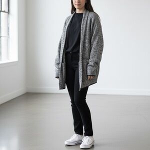 Old Navy Monochrome zip up sweater.